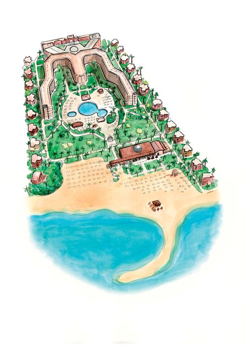 Siva Grand Beach - map view